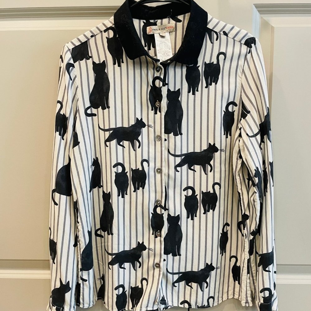 Long Sleeve Button Down Blouse by PAUL & JOE Sister